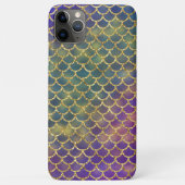 Deep Zee Blue Mermaid Scales Design Case-Mate iPhone Case (Achterkant)