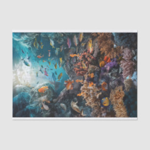 Deep Zee Coral Fantasy, Tropische onderwaterdromen Tissuepapier