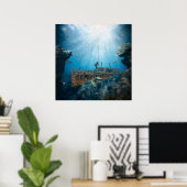 Deep Zee Diver Poster (Thuiskantoor)