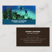 Deep Zee Divers, duikinstructeur Visitekaartje (Voorkant / Achterkant)