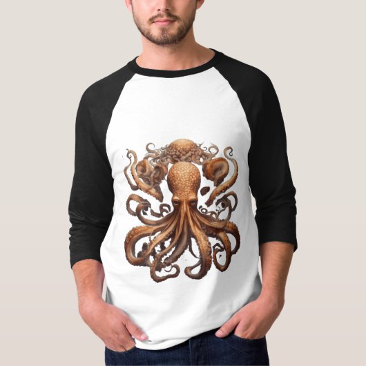 Deep Zee Explorer Octopus T-shirt (Voorkant)