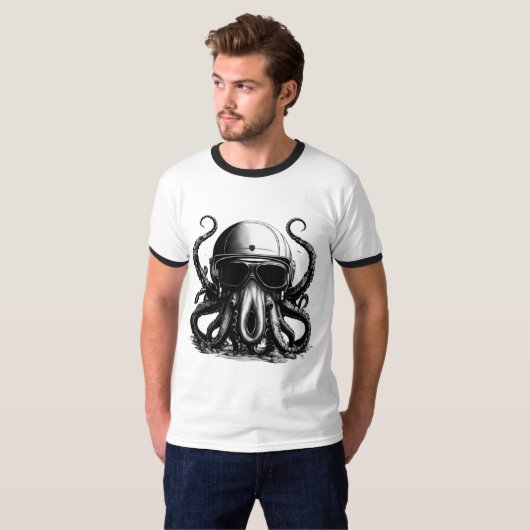 Deep Zee Explorer Octopus T-shirt (Voorkant volledig)