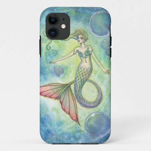 Deep Zee Galaxy Mermaid iPhone Case (Achterkant)