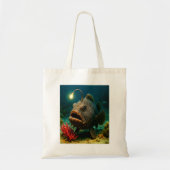 Deep Zee Glow: de zeeduivel Tote Bag (Voorkant)