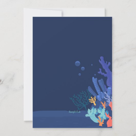 Deep Zee koraal uitnodiging (Achterkant)