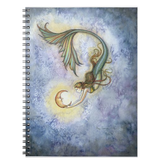 Deep Zee Moon Mermaid Notitieboek (Voorkant)