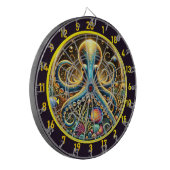 Deep Zee Octopus Art Dartbord (Voorkant Links)