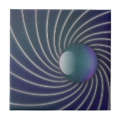 Deep Zee Spirals Decorative Tile Tegeltje (Voorkant)