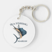 Deep Zee Vissen Marlin Sleutelhanger (Achterkant)