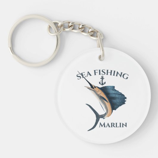 Deep Zee Vissen Marlin Sleutelhanger (Voorkant)