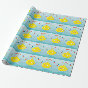 Deep Zee Yellow Submarine Cadeaupapier
