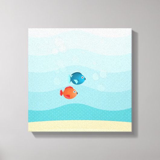 Deep Zee Yellow Submarine Canvas Afdruk (Voorkant)