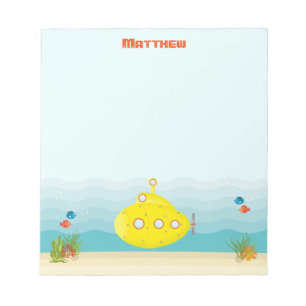 Deep Zee Yellow Submarine Notitieblok