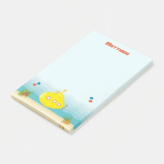 Deep Zee Yellow Submarine Post-it® Notes (Schuin)