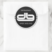 Deepbassnine, Où Bass vit Sticker (Sac)
