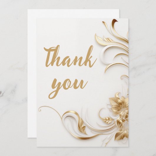 Deepest Dankbaarheid Dank u kaart (Voorkant / Achterkant)