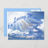 Deepest sympathie_ briefkaart (Voorkant / Achterkant)