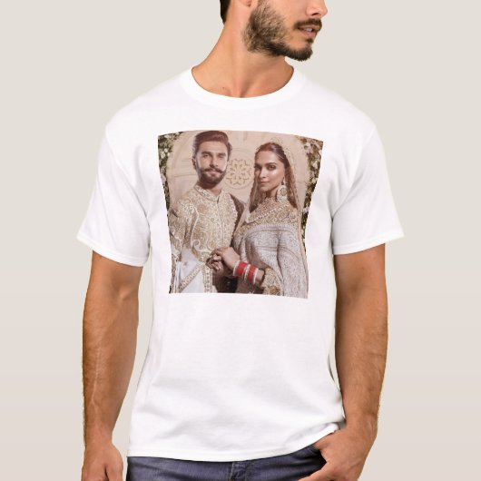Deepika Padukone Ranveer Singh Wedding T-shirt (Voorkant)