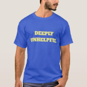 DEEPLY UNHELPFUL t-shirt in EU-vlag (Voorkant)