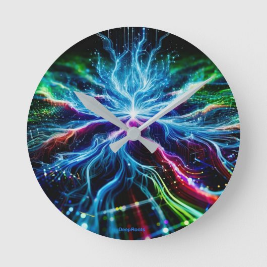 DeepRoots in cyberspace Ronde Klok (Voorkant)