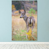 Deer 5, mama? canvas afdruk (Insitu (Houten vloer))