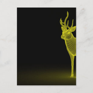 Deer abstract briefkaart