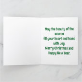 Deer And Christmas Lights Greeting Card Kaart (Binnen)