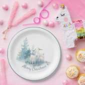 Deer and Pine Trees Holiday Paper Bord (Feest)