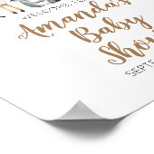 Deer animal adventure Camper Baby shower Welkom Poster (Hoek)