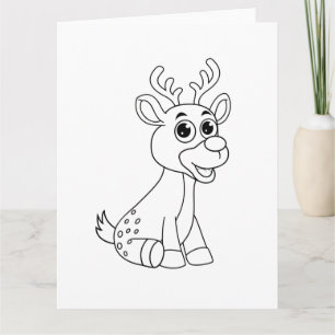 Deer Animal Fawn Baby Young Animal Cute Briefkaart