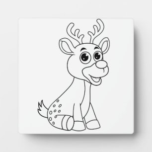 Deer Animal Fawn Baby Young Animal Cute Briefkaart Fotoplaat