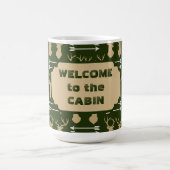 Deer Antler Arrow Pattern Cabin Koffiemok (Center)