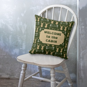 Deer Antler Arrow Pattern Cabin Kussen