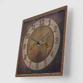 Deer Antler Clock - Man Cave Vierkante Klok (Hoek)