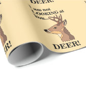 Deer Antler Funny Cadeaupapier (Rol Hoek)