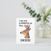 Deer Antler Funny Outdoor Visitekaartje (Staand voorkant)