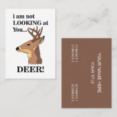 Deer Antler Funny Outdoor Visitekaartje (Voorkant / Achterkant)
