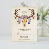 Deer Antler Mariage campagnard rustique RSVP (Debout devant)