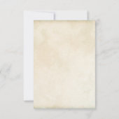 Deer Antler Mariage campagnard rustique RSVP (Dos)