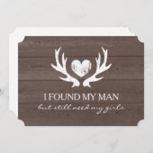 Deer antler Serez-vous ma carte de demande de femm (Devant / Derrière)