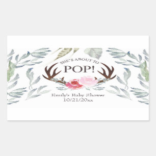 Deer Antler sur le point de pop Mini Étiquette Cha