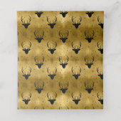 Deer Antlers Arrows Kerstgoud ID861 (Binnenkant ongevouwen)