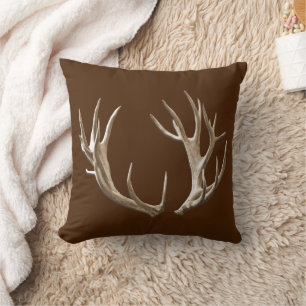 Deer Antlers Brown Animal Natuur Sierkussen