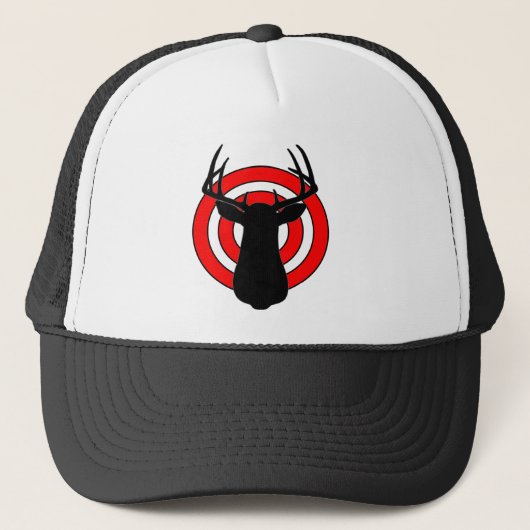 Deer Antlers Bullseye Trucker Pet (Voorkant)