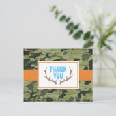 Deer Antlers Dank u Briefkaart (Staand voorkant)