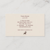 Deer Antlers Nature et nature sauvage Carte de vis (Dos)