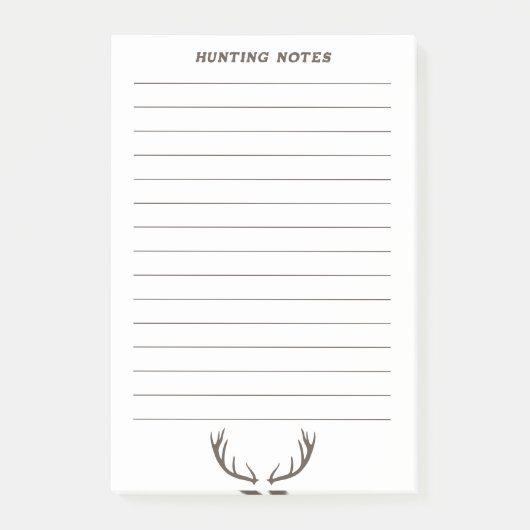Deer Antlers Post-it® Notes (Voorkant)