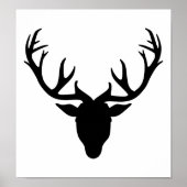 Deer antlers poster (Voorkant)