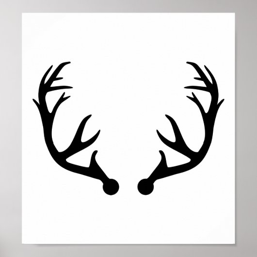 Deer antlers poster (Voorkant)