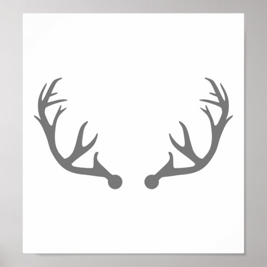Deer antlers poster (Voorkant)